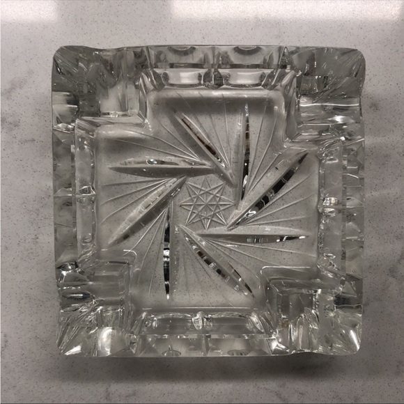 Etched Ashtray Never Used NWOT - Picture 3 of 3